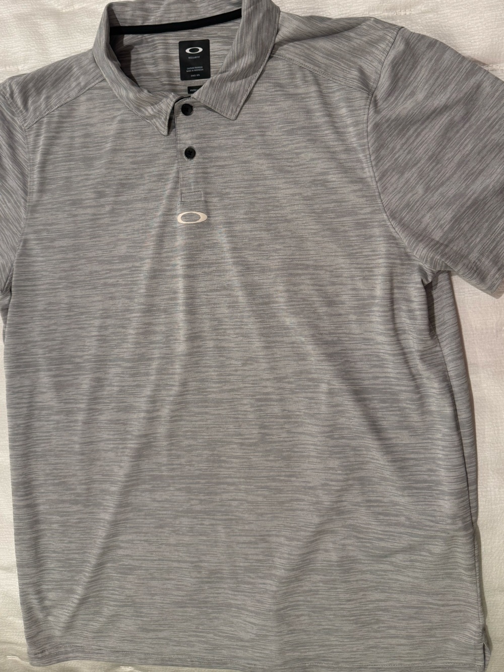 Oakley Gray Heather Performance Polo Shirt
